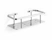 Cestino - mensola da bagno 25x11x7 / acciaio lucido