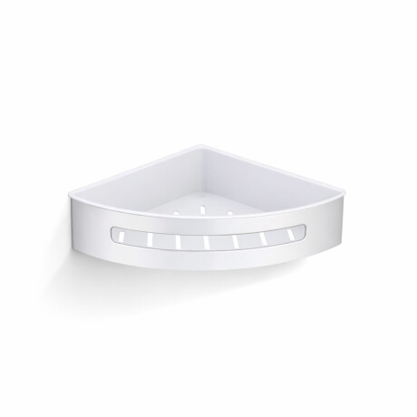 Cestino angolare 20,5x20,5x5,5 / acciaio lucido / inserto in plastica bianca #1