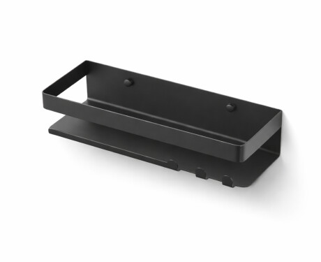 Cestino - mensola da bagno 30,6x11,2x6,8 / nero opaco