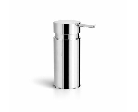 Distributore di sapone liquido da 0,15 L / rotondo da appoggio / cromato