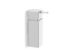 Distributore di sapone liquido da 0,25 L / quadrato / cromato