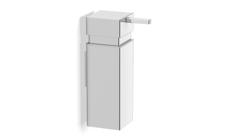 Distributore di sapone liquido da 0,25 L / quadrato / cromato