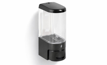 Dispenser per sapone liquido da 0,25 L / ABS nero lucido