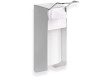 Dosatore per liquido disinfettante da 0,5 L con pulsante azionabile con il gomito / Alluminio opaco