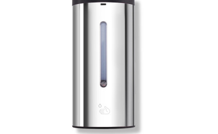 Dosatore automatico senza contatto per sapone liquido/gel disinfettante da 0,7 L / acciaio lucido