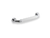 Maniglia da bagno Ø25 diritta 30 / rivestimento antiscivolo bianco / cromata