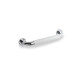 Maniglia da bagno Ø25 diritta 30 / rivestimento antiscivolo bianco / cromata #1
