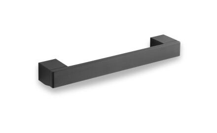 Asta per bagno diritta da 28 cm / nero opaco