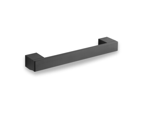 Asta per bagno diritta da 28 cm / nero opaco