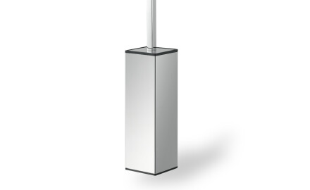 Spazzola per WC da appendere / quadrata / acciaio lucido