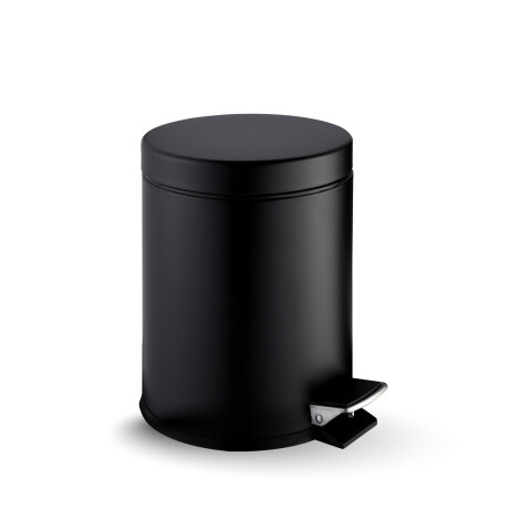 Cestino a pedale STANDARD rotondo da 5 L, chiusura ammortizzata / nero opaco #1