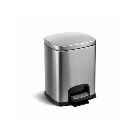 Cestino a pedale PREMIUM rettangolare da 5 L, chiusura ammortizzata / acciaio inossidabile satinato #1