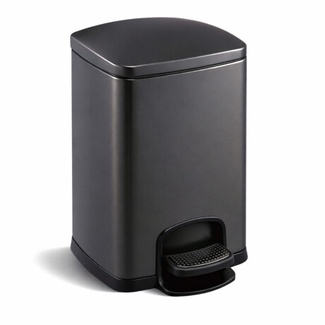 Cestino a pedale PREMIUM rettangolare da 20 L, chiusura ammortizzata / nero opaco #1