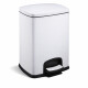 Cestino a pedale PREMIUM rettangolare da 20 L, chiusura ammortizzata / bianco #1
