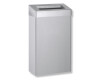 Cestino per rifiuti da 30 L con coperchio aperto, serie R10 / acciaio inossidabile spazzolato
