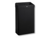 Cestino per rifiuti da 30 L con coperchio aperto, serie R1 / acciaio inossidabile nero opaco