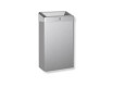 Cestino per rifiuti da 30 L con coperchio aperto, serie R1 / acciaio inossidabile spazzolato