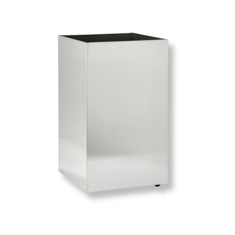 Cestino per rifiuti da 60 L, da incasso sotto piano, quadrato, su ruote / acciaio inossidabile spazzolato #1