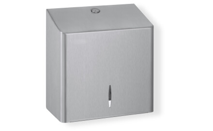 Portarotolo quadrato per carta igienica in rotolo, max. Ø 19 cm, serie R10 / acciaio inossidabile spazzolato