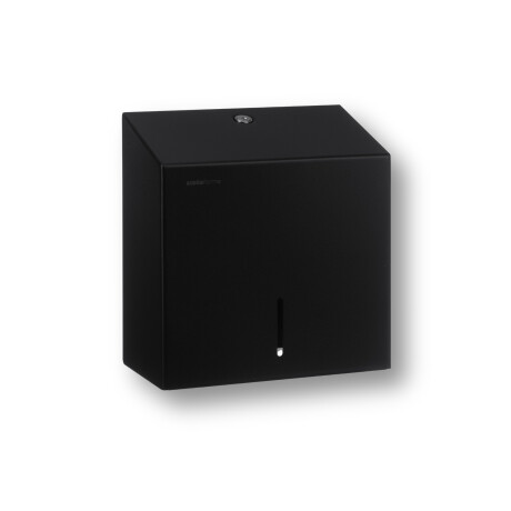 Portarotolo quadrato per carta igienica in rotolo, max. Ø 19 cm, serie R1 / acciaio inossidabile nero opaco #1