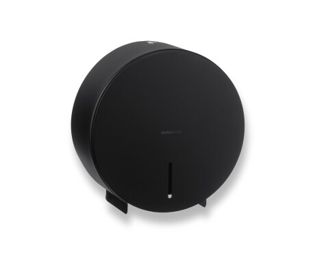 Portarotolo circolare per carta igienica in rotolo, Ø max. 19 cm, serie R1 / acciaio inossidabile nero opaco