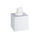 Portafazzoletti - forma cubica / ABS bianco lucido #1