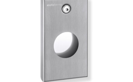 Distributore di sacchetti igienici serie R1 / acciaio inossidabile spazzolato
