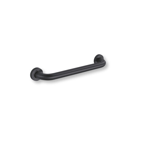 Corraio di sostegno per persone con disabilità Ø32, diritto, modello STANDARD - 40 cm / acciaio inossidabile, nero opaco #1