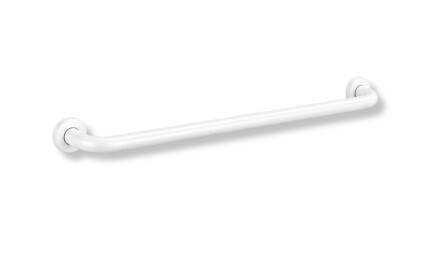 Corraio di sostegno per persone con disabilità Ø32, dritto, modello STANDARD - 80 cm / acciaio inossidabile, bianco opaco