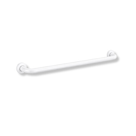Corraio di sostegno per persone con disabilità Ø32, dritto, modello STANDARD - 80 cm / acciaio inossidabile, bianco opaco #1