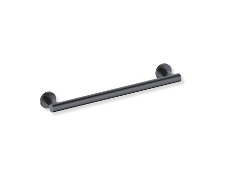 Corraio di sostegno per persone con disabilità Ø32, dritto, PREMIUM - 50 cm / acciaio inossidabile, nero opaco