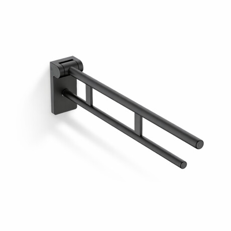 Maniglione di sostegno per persone con disabilità Ø32 ribaltabile PREMIUM - 80 cm / acciaio inossidabile nero opaco #1