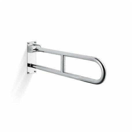 Maniglione di sostegno per persone con disabilità, Ø32, ad arco, ribaltabile, modello STANDARD - 70 cm / acciaio inossidabile lucido #1