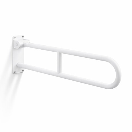 Maniglione di sostegno per persone con disabilità Ø32, ad arco, ribaltabile, modello STANDARD - 80 cm / acciaio inossidabile, bianco opaco #1