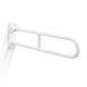 Maniglione di sostegno per persone con disabilità Ø32, ad arco, ribaltabile, modello STANDARD - 80 cm / acciaio inossidabile, bianco opaco #1