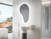 Specchio da bagno LED di forma irregolare S222