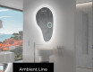 Specchio da bagno LED di forma irregolare S222 #3