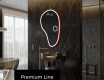 Specchio da bagno LED di forma irregolare S222 #4