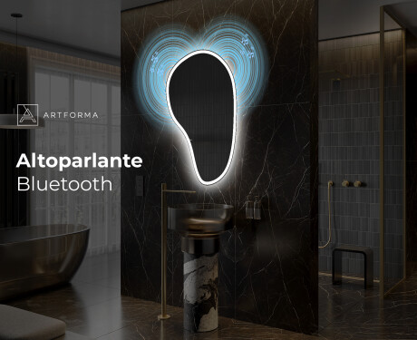 Specchio da bagno LED di forma irregolare S222 #7