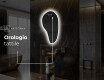 Specchio da bagno LED di forma irregolare S222 #8