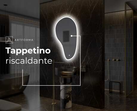 Specchio da bagno LED di forma irregolare S222 #7