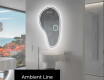 Specchio da bagno LED di forma irregolare S223 #3