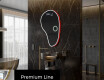 Specchio da bagno LED di forma irregolare S223 #4