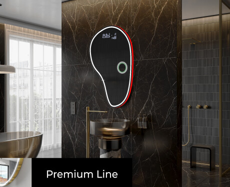Specchio da bagno LED di forma irregolare S223 #4