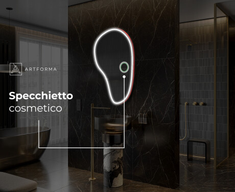Specchio da bagno LED di forma irregolare S223 #6