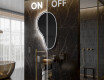 Specchio da bagno LED di forma irregolare S223 #3