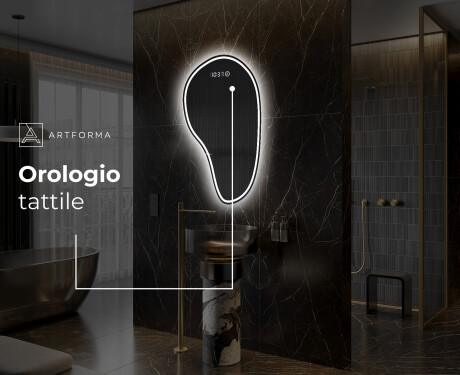 Specchio da bagno LED di forma irregolare S223 #8