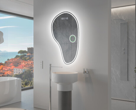 Specchio da bagno LED di forma irregolare S223 #9