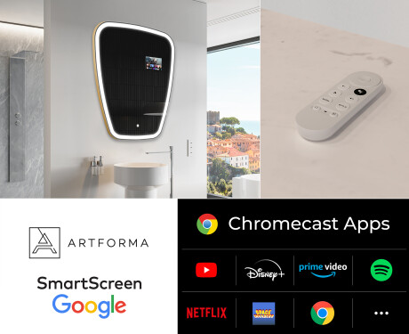 Specchio irregolare LED SMART Z222 Google #2