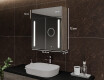 Mobile bagno con specchio LED L02 Emily 66,5 x 72 cm nel colore Rovere Oslo #2